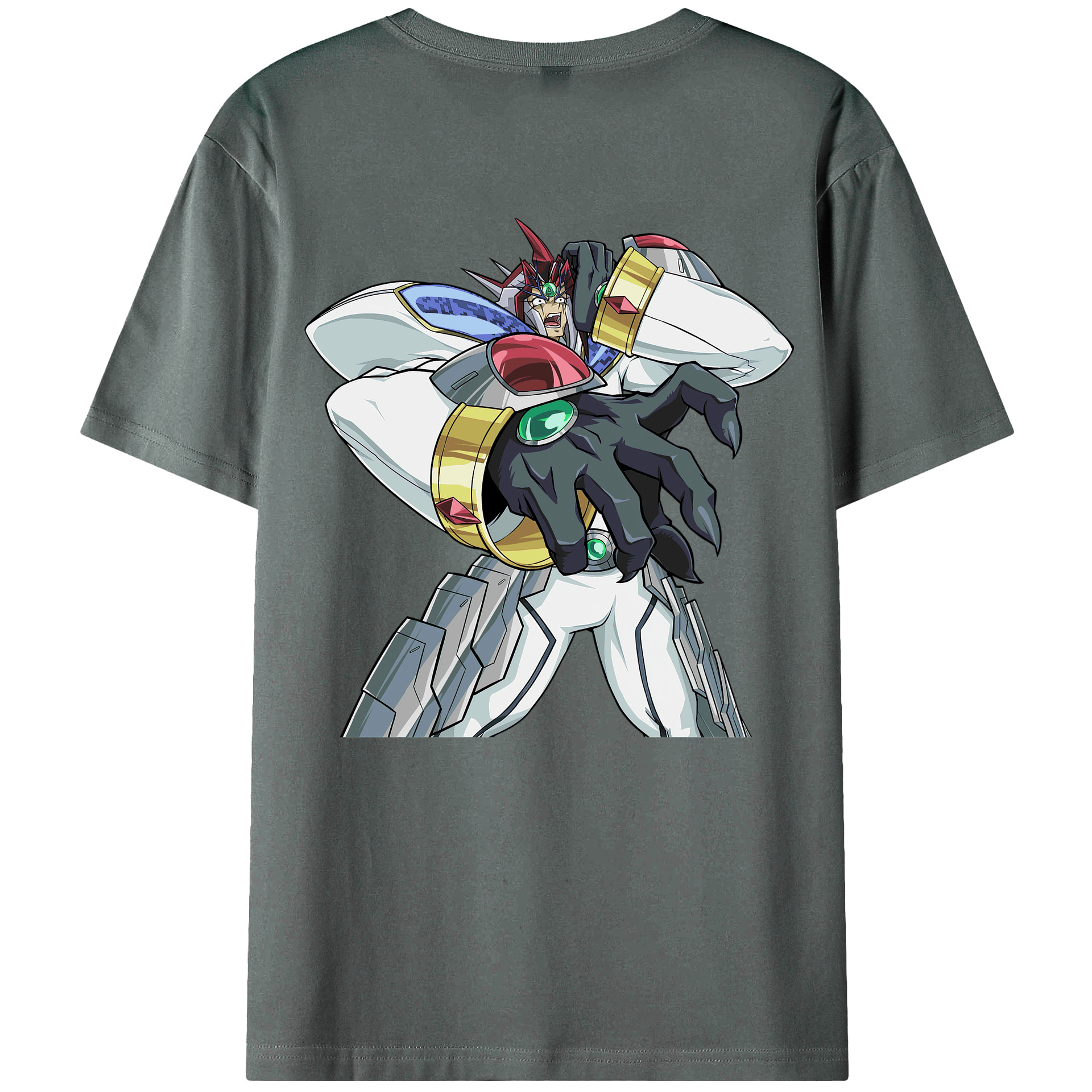（画像用） 遊☆戯☆王 Yu-Gi-Oh! 綿100％ メンズ半袖Tシャツ（バックプリント） 通気性